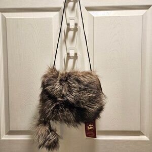 Vintage Genuine Fox Fur Hand Warmer Muff
